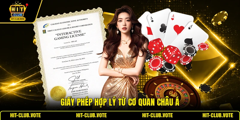 Giấy phép hợp lý từ cơ quan châu Á
